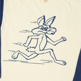 Warehouse & Co 4800 'Coyote'  Baseball Tee - Cream/Navy
