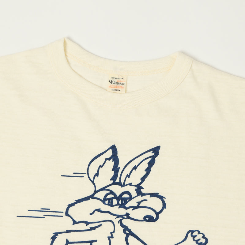 Warehouse & Co 4800 'Coyote'  Baseball Tee - Cream/Navy