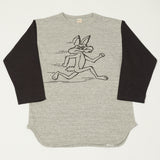 Warehouse & Co 4800 'Coyote'  Baseball Tee - Heather Grey/Black