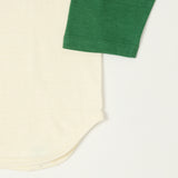Warehouse & Co 4800 'Coyote'  Baseball Tee - Cream/Light Green