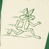 Warehouse & Co 4800 'Coyote'  Baseball Tee - Cream/Light Green