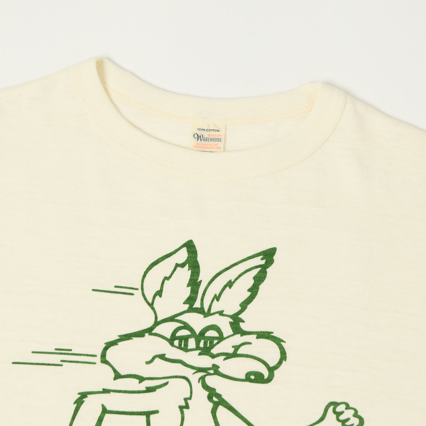 Warehouse & Co 4800 'Coyote'  Baseball T-Shirt - Cream/Light Green