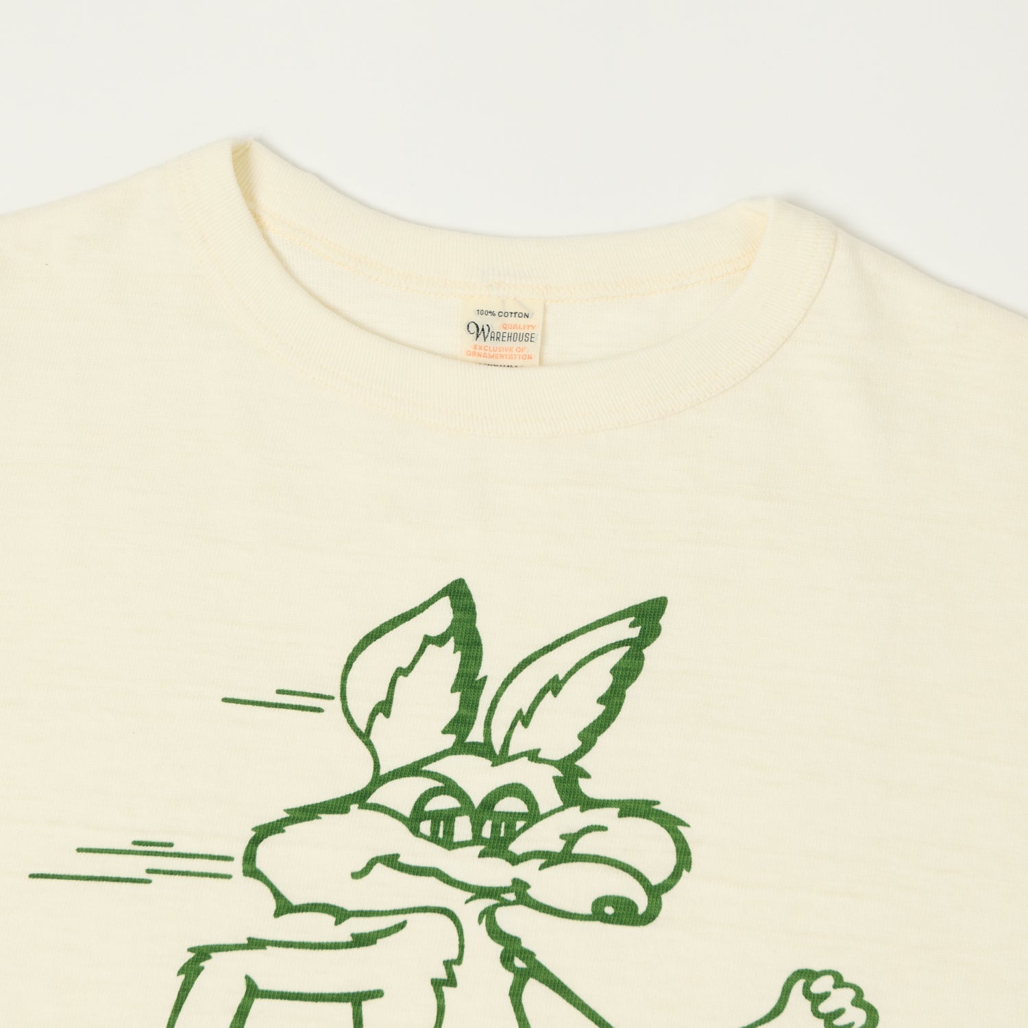 Warehouse & Co 4800 'Coyote'  Baseball T-Shirt - Cream/Light Green