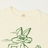 Warehouse & Co 4800 'Coyote'  Baseball Tee - Cream/Light Green