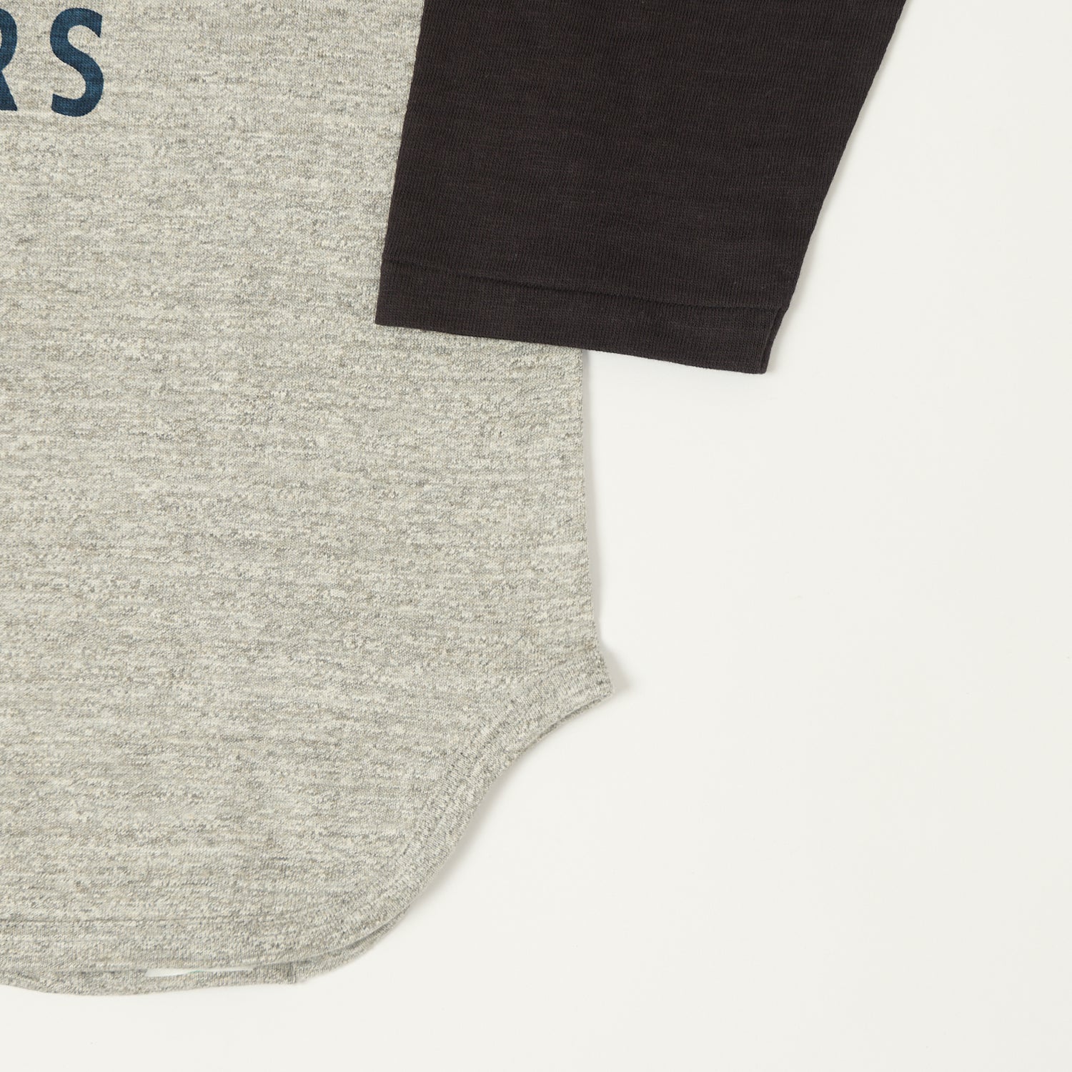 Warehouse & Co 4800 'Fedora Tigers'  Baseball T-Shirt - Heather Grey/Black