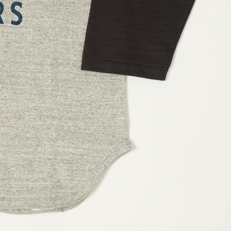 Warehouse & Co 4800 'Fedora Tigers'  Baseball Tee - Heather Grey/Black