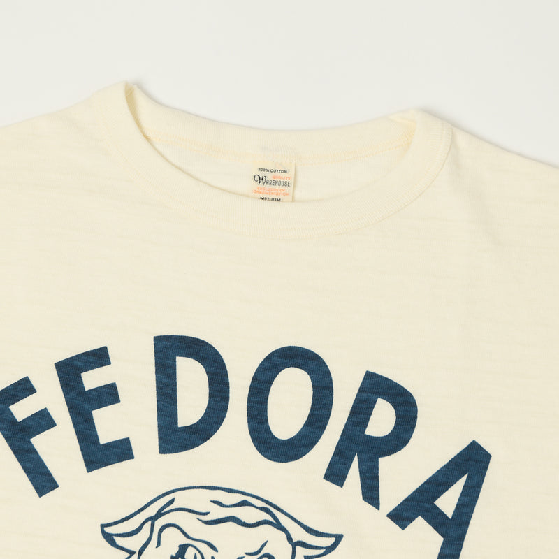 Warehouse & Co 4800 'Fedora Tigers'  Baseball Tee - Cream/Light Green