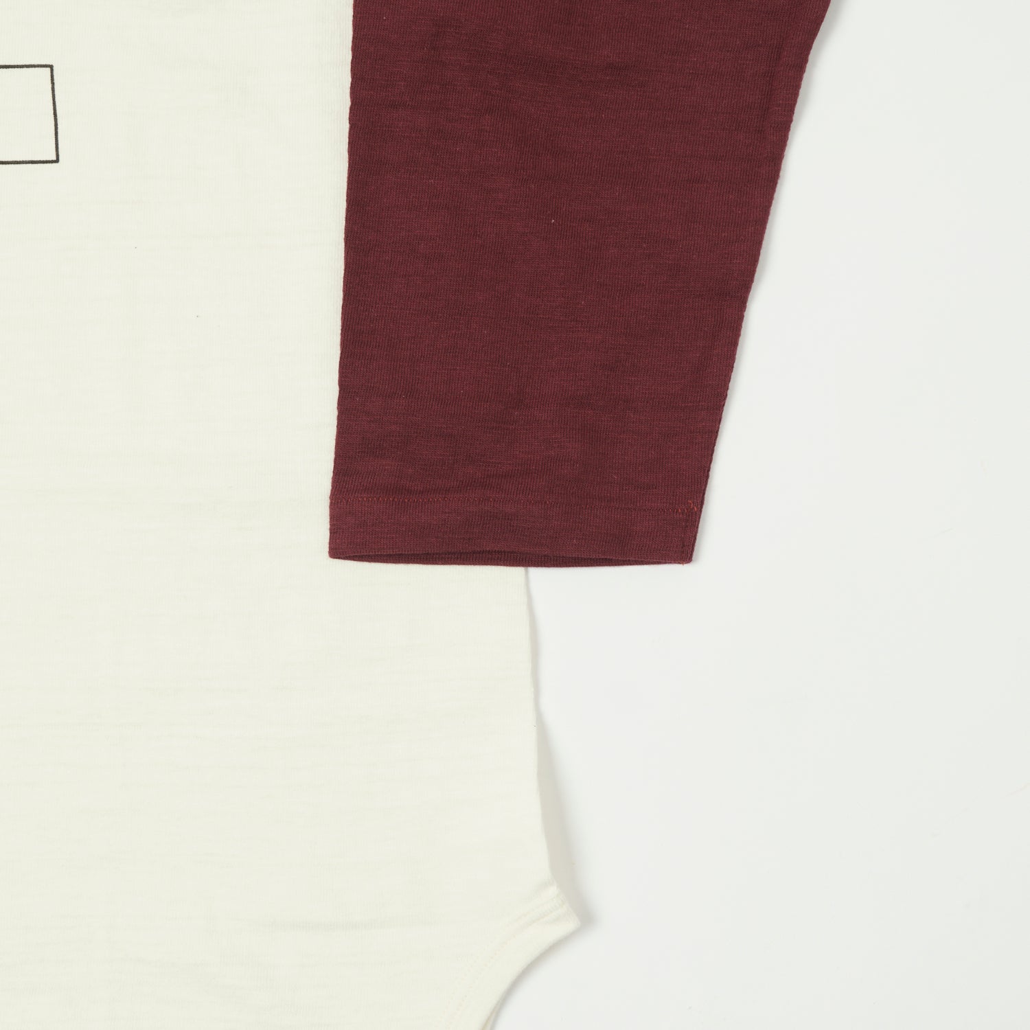 Warehouse & Co 'Black River Tigers' 4800 Baseball T-Shirt - Cream/Bordeaux