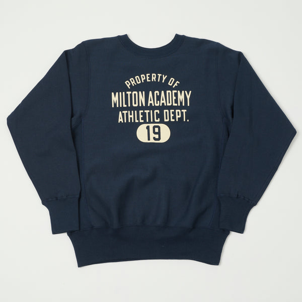Warehouse 483 'Milton Academy' Sweatshirt - Navy