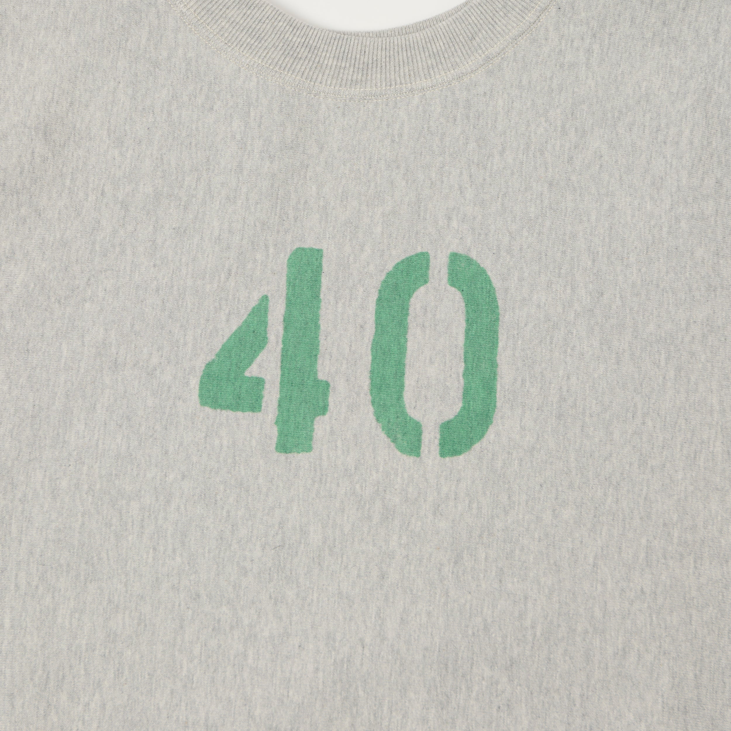 Warehouse & Co 483 'No 40' Reverse Weave Sweatshirt - Heather Grey