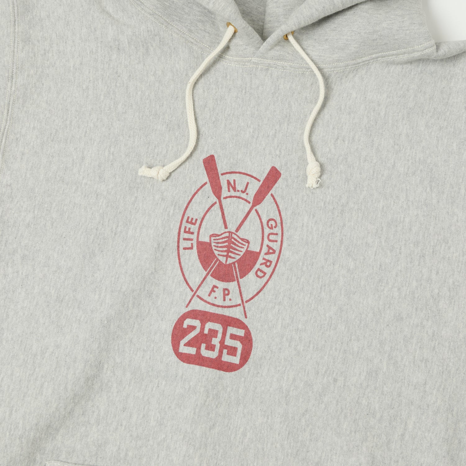 Warehouse & Co 484 'Lifeguard' Reverse Weave Hooded Sweatshirt