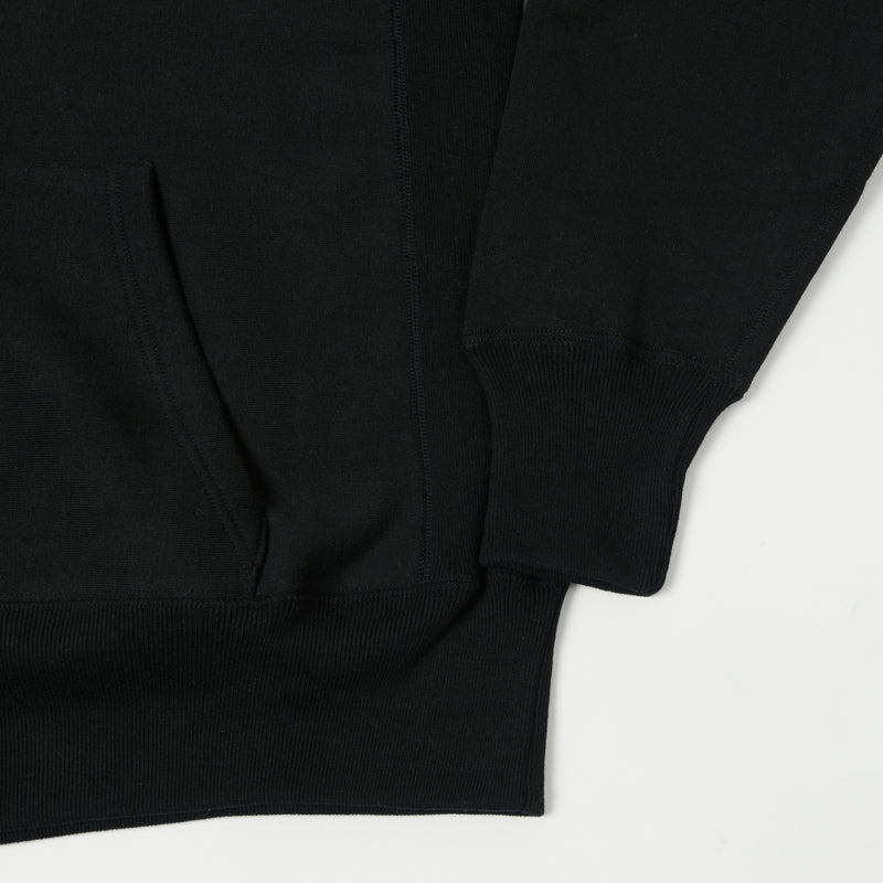 Warehouse 484 Reverse Weave Hooded Sweatshirt - Black