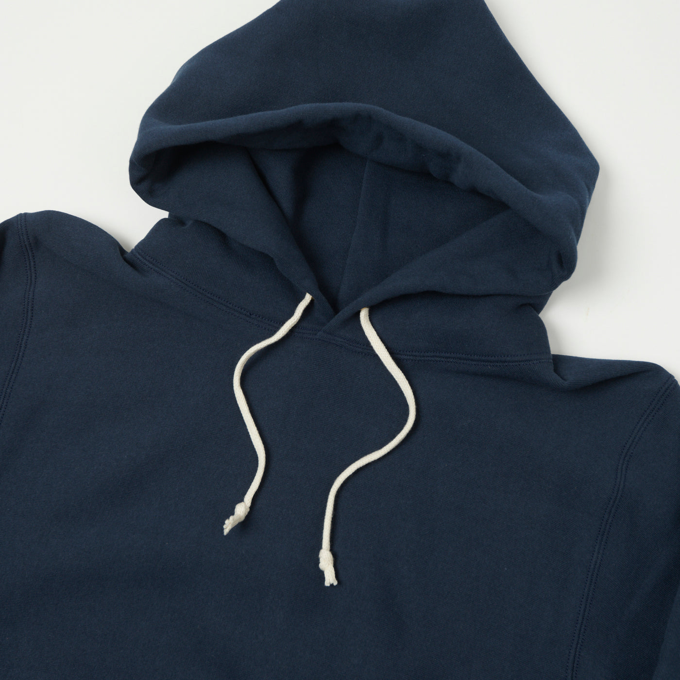 Warehouse & Co 484 Reverse Weave Hooded Sweatshirt - Navy
