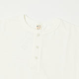 Warehouse 5907 L/S Henley Tee - Off White