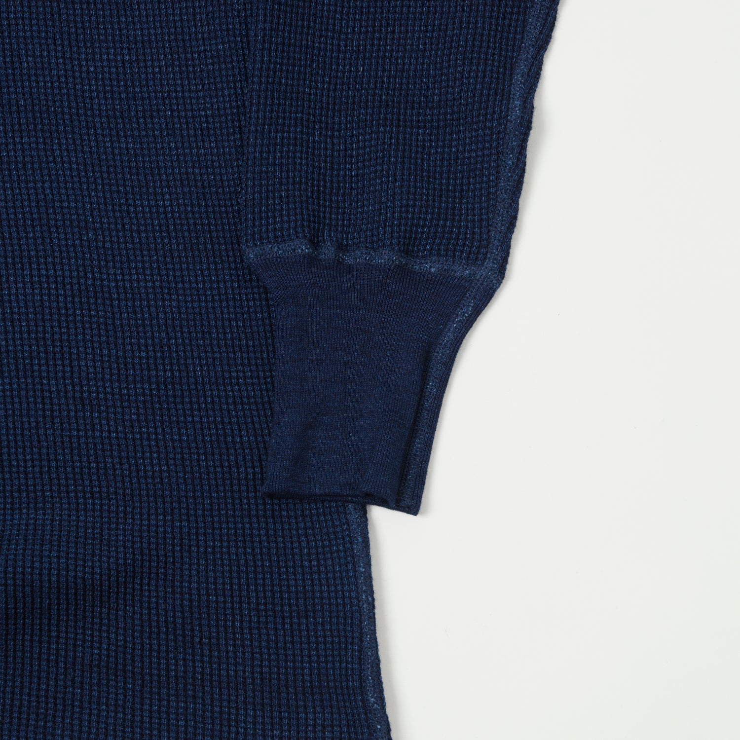 Warehouse & Co 5911 Waffle Knit Thermal T-Shirt - Indigo