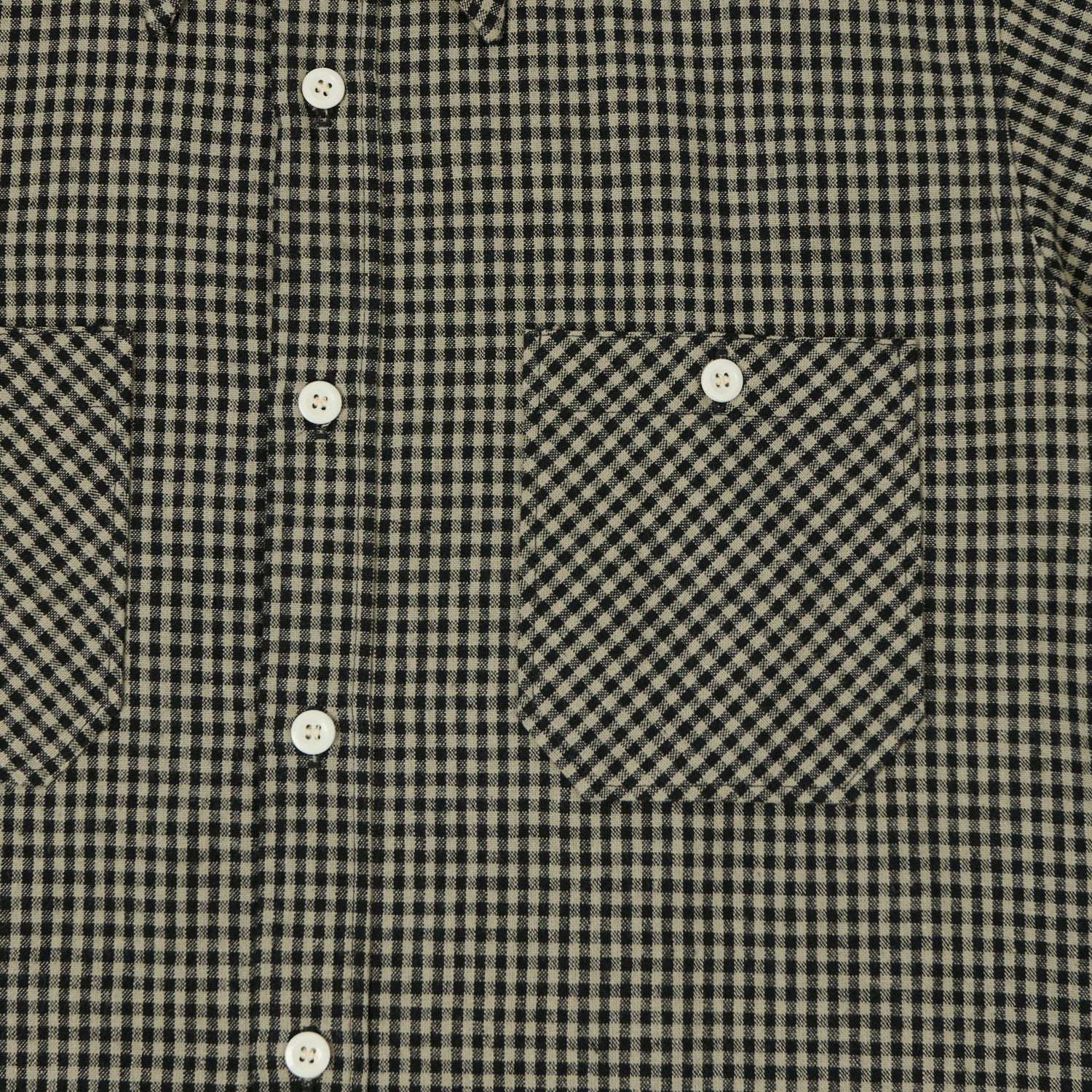 Warehouse & Co 3056 Duck Digger Short Sleeve Gingham Shirt - Grey