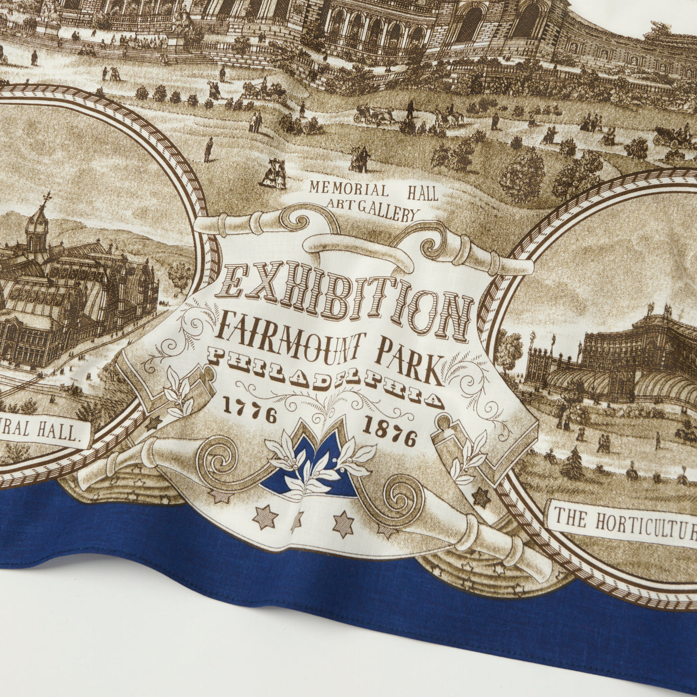 Warehouse & Co 5246 'Memorial Hall' Selvedge Bandana - Navy