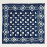 Warehouse 5244 'Geometric Pattern' Selvedge Bandana - Indigo