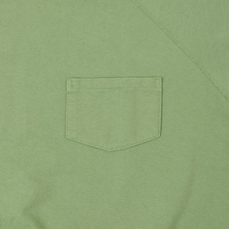 Warehouse 4105 Short Sleeve Pocket Sweatshirt - Pale Green