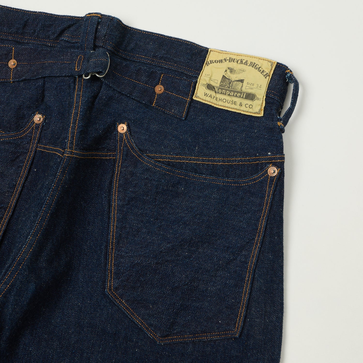 Warehouse & Co 'Brown-Duck & Digger' Regular Straight Jean