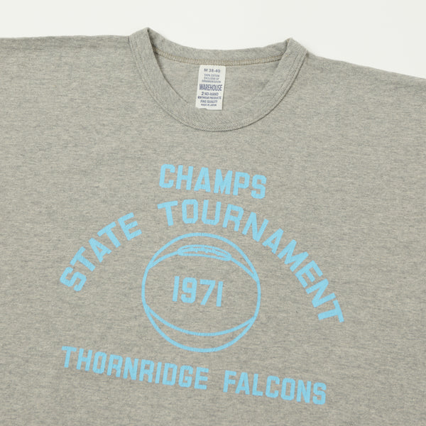 Warehouse 4064 'Falcons' Tee - Heather Grey