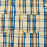 Warehouse & Co 3104 '24 Flannel Shirt 'B Pattern' - Blue