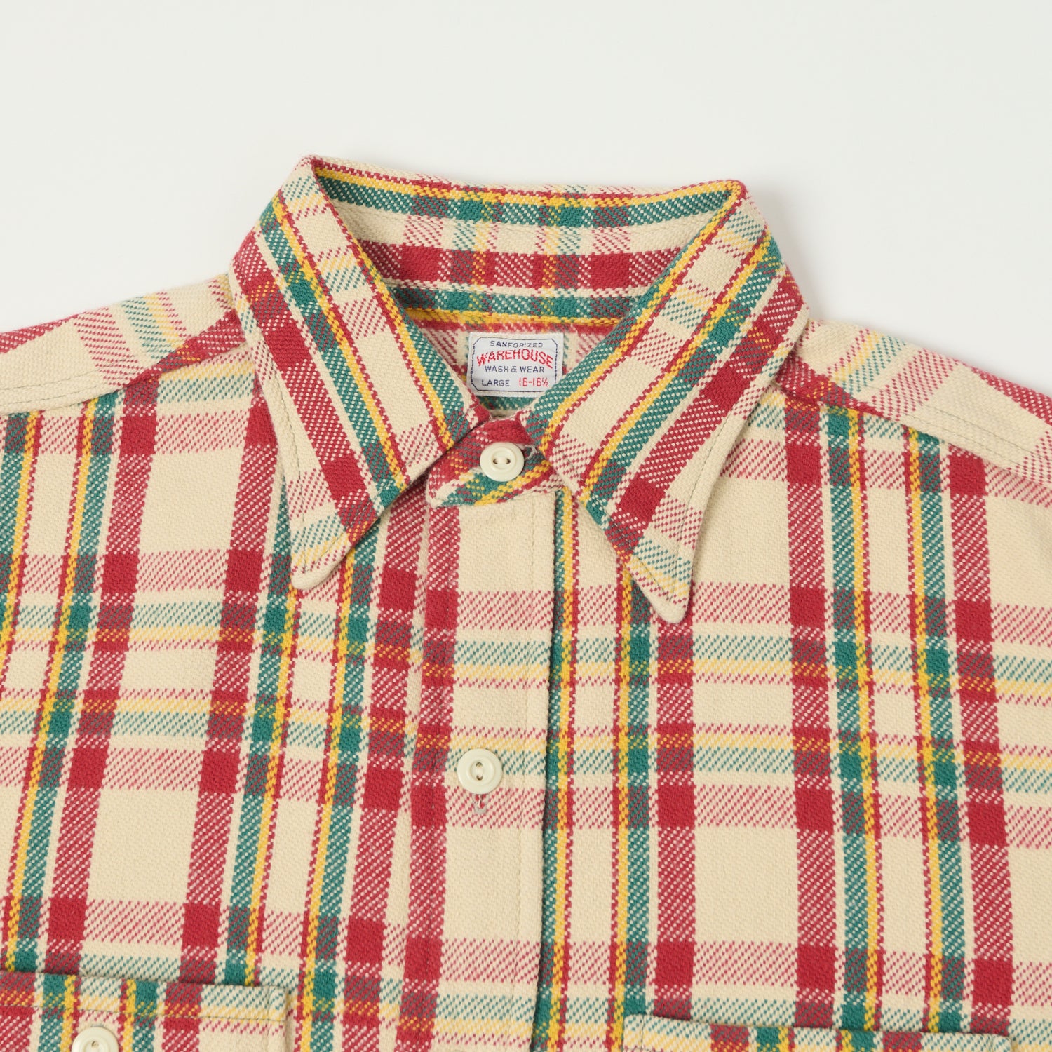 Warehouse & Co 3104 Plaid Flannel Shirt - Red/Yellow
