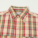 Warehouse & Co 3104 '24 Flannel Shirt 'B Pattern' - Red