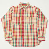 Warehouse & Co 3104 '24 Flannel Shirt 'B Pattern' - Red