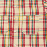 Warehouse & Co 3104 '24 Flannel Shirt 'B Pattern' - Red