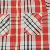 Warehouse & Co 3104 '24 Flannel Shirt 'C Pattern' - Red