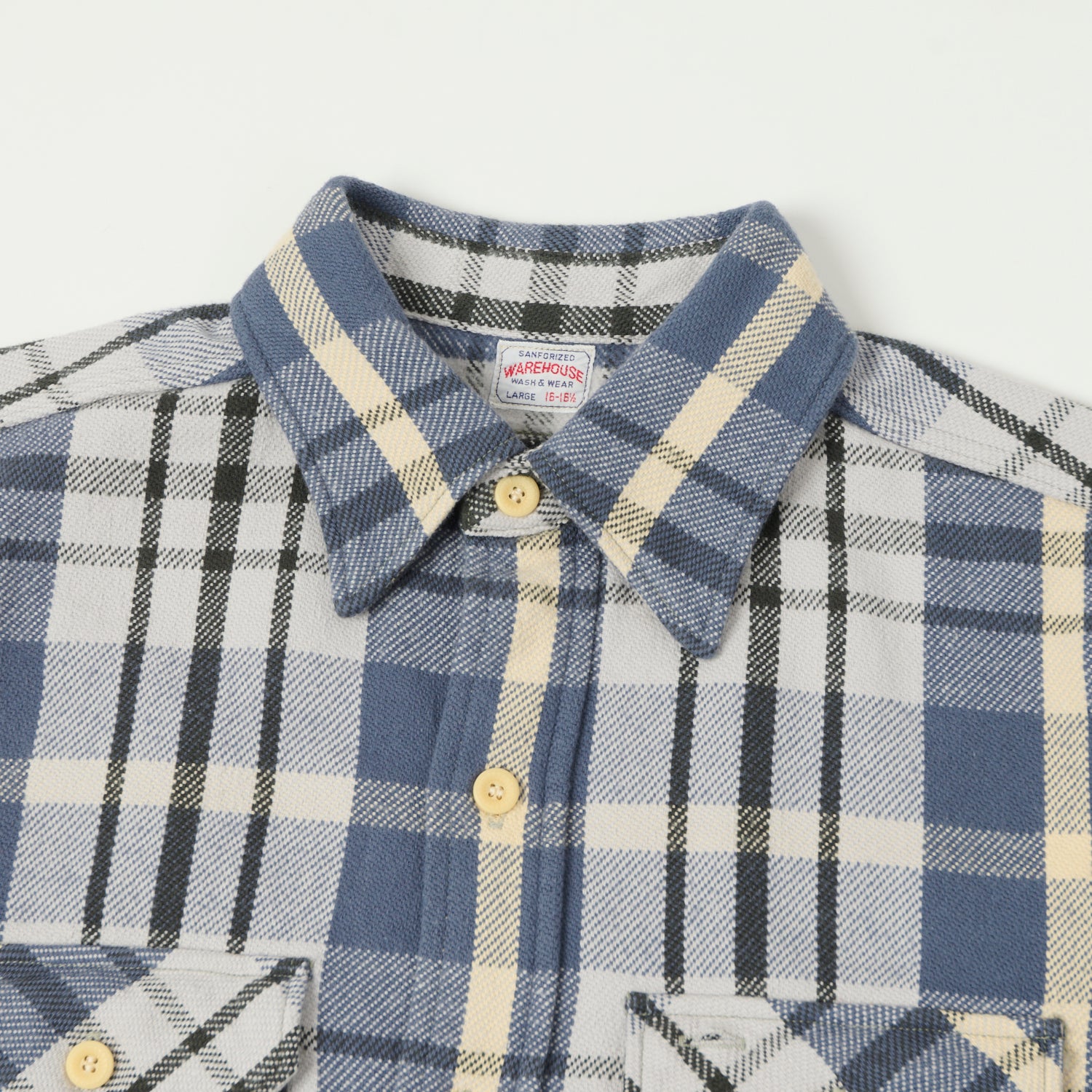 Warehouse & Co 3104 Plaid Flannel Shirt - Blue/Black