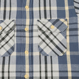 Warehouse & Co 3104 '24 Flannel Shirt 'C Pattern' - Blue