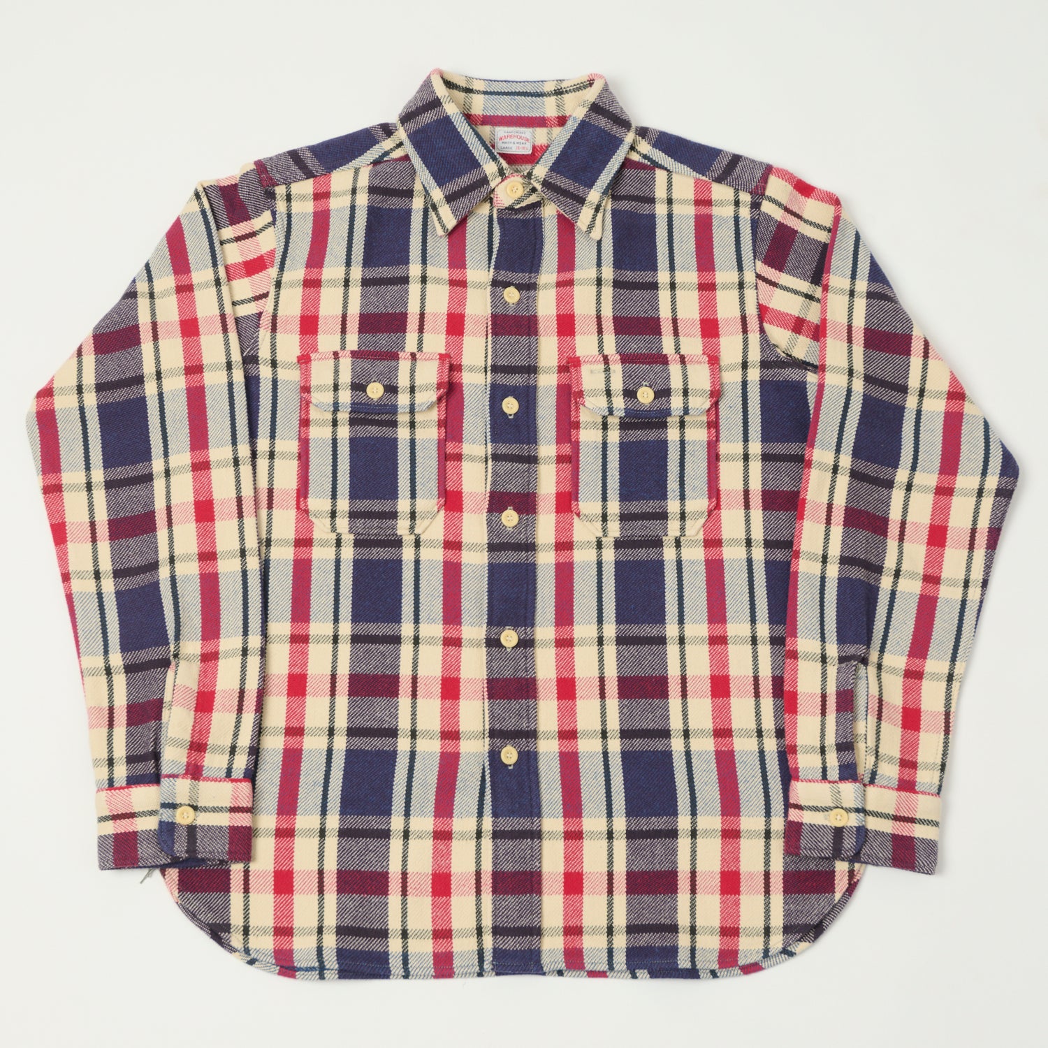 Warehouse & Co 3104 Plaid Flannel Shirt - Blue/Red