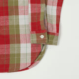 Warehouse & Co 3104 '24 Flannel Shirt 'E Pattern' - Red