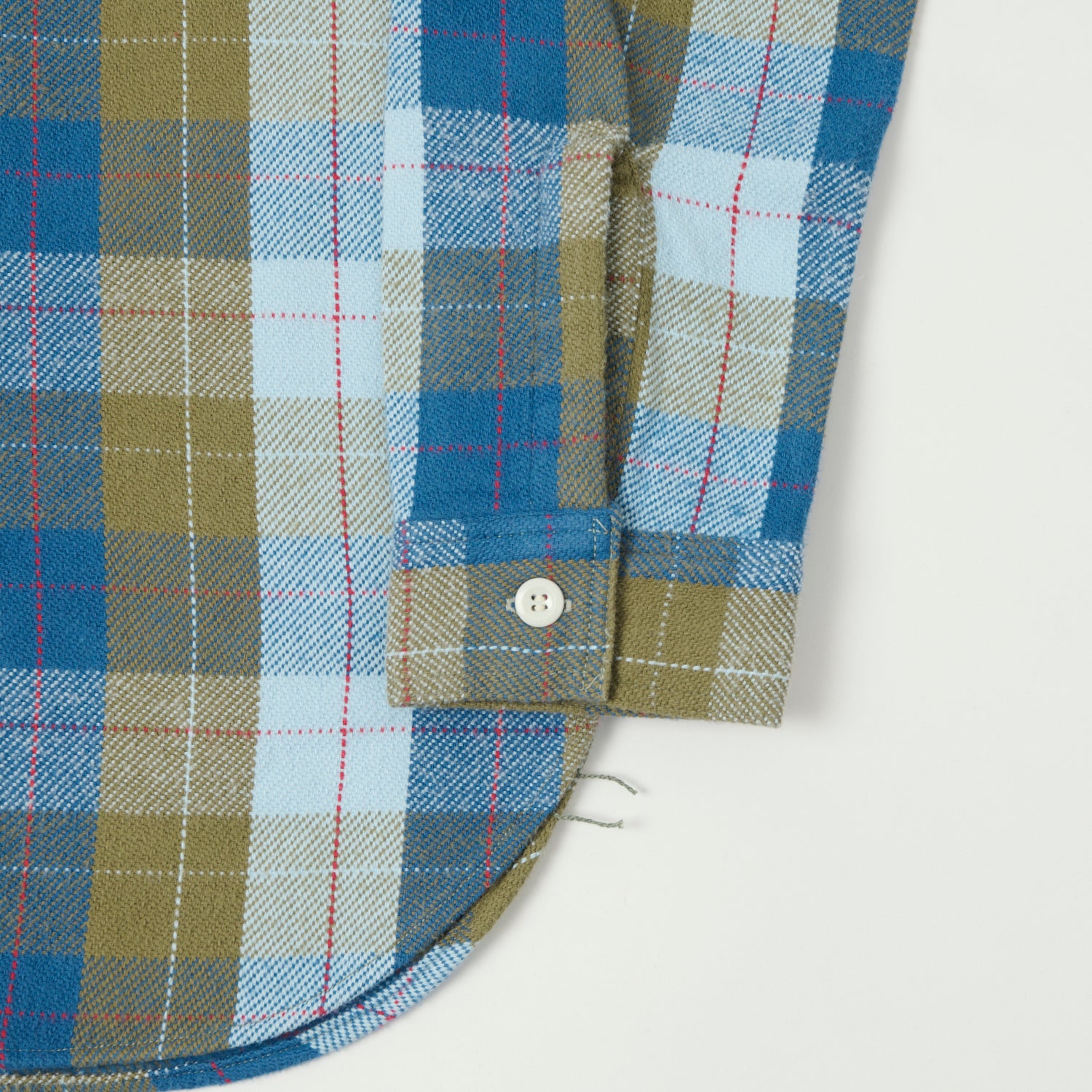 Warehouse & Co 3104 Plaid Flannel Shirt - Blue/Khaki