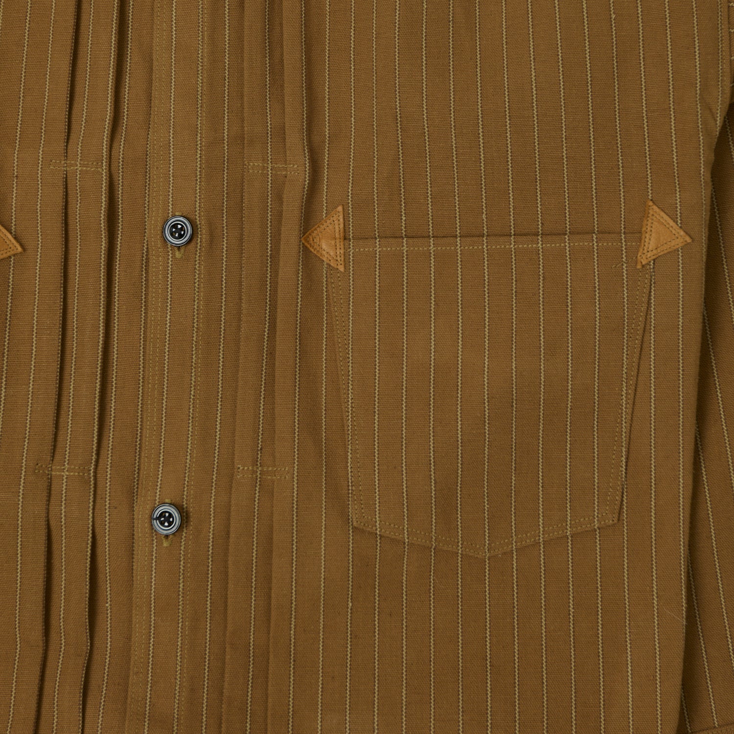 Warehouse & Co 2214 'Greenebaum' 1880s Heavy Leather Bound Jacket - Duck Stripe