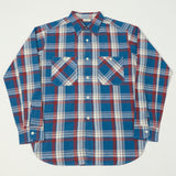 Warehouse & Co 3055 'B Pattern' Check Work Shirt - Blue