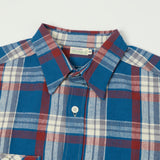 Warehouse & Co 3055 'B Pattern' Check Work Shirt - Blue