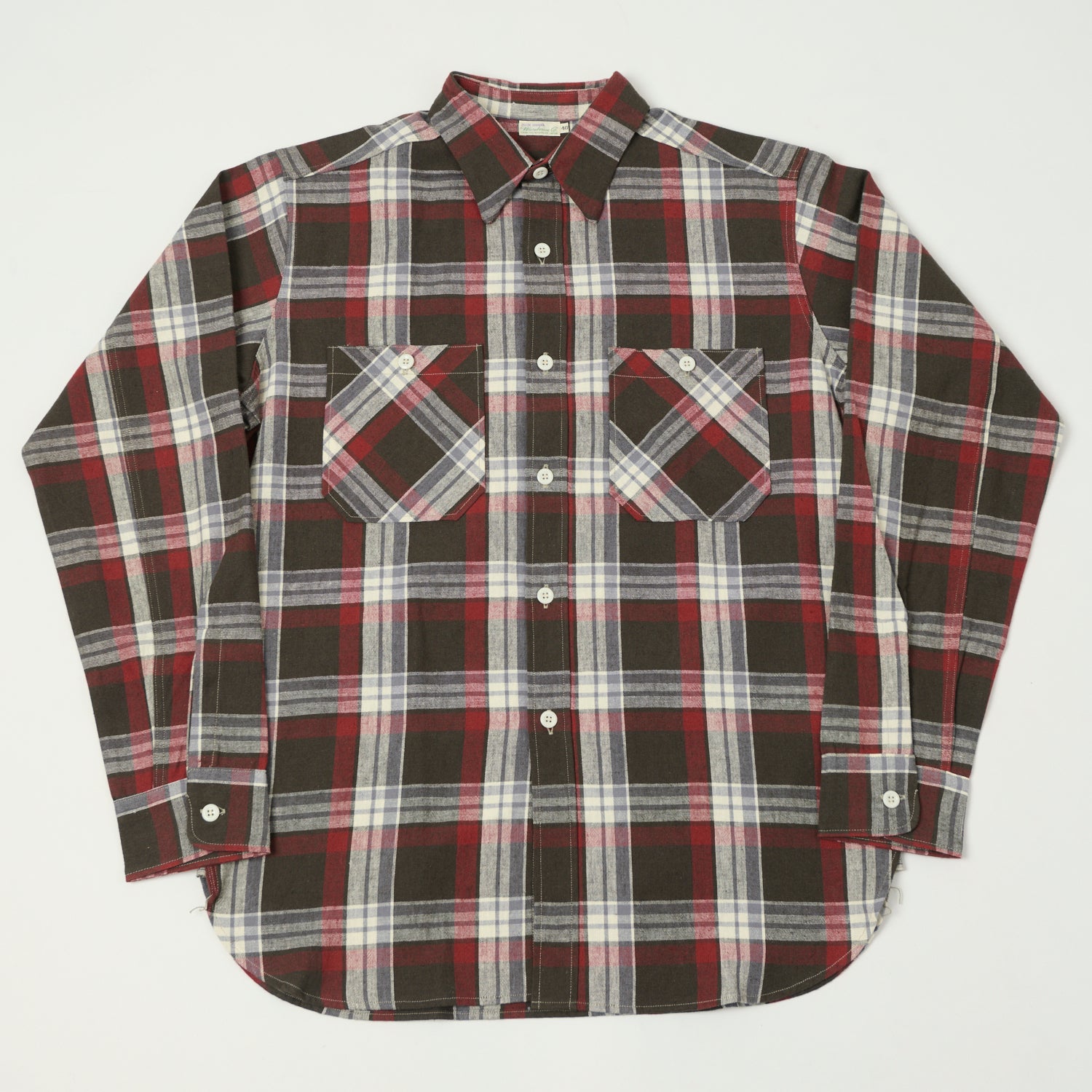 Warehouse & Co 3055 Duck Digger Plaid Work Shirt - Charcoal