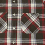 Warehouse & Co 3055 'B Pattern' Check Work Shirt - Charcoal