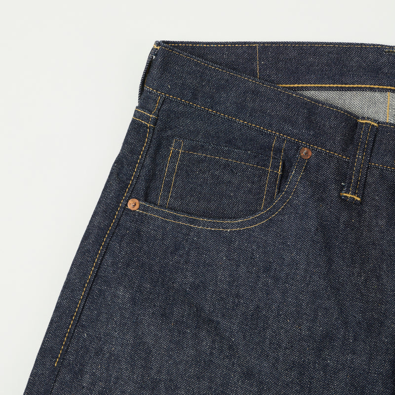 Warehouse S1000XX WWII 'Dead Stock Blue' 13.3oz Classic Straight Jean - Raw