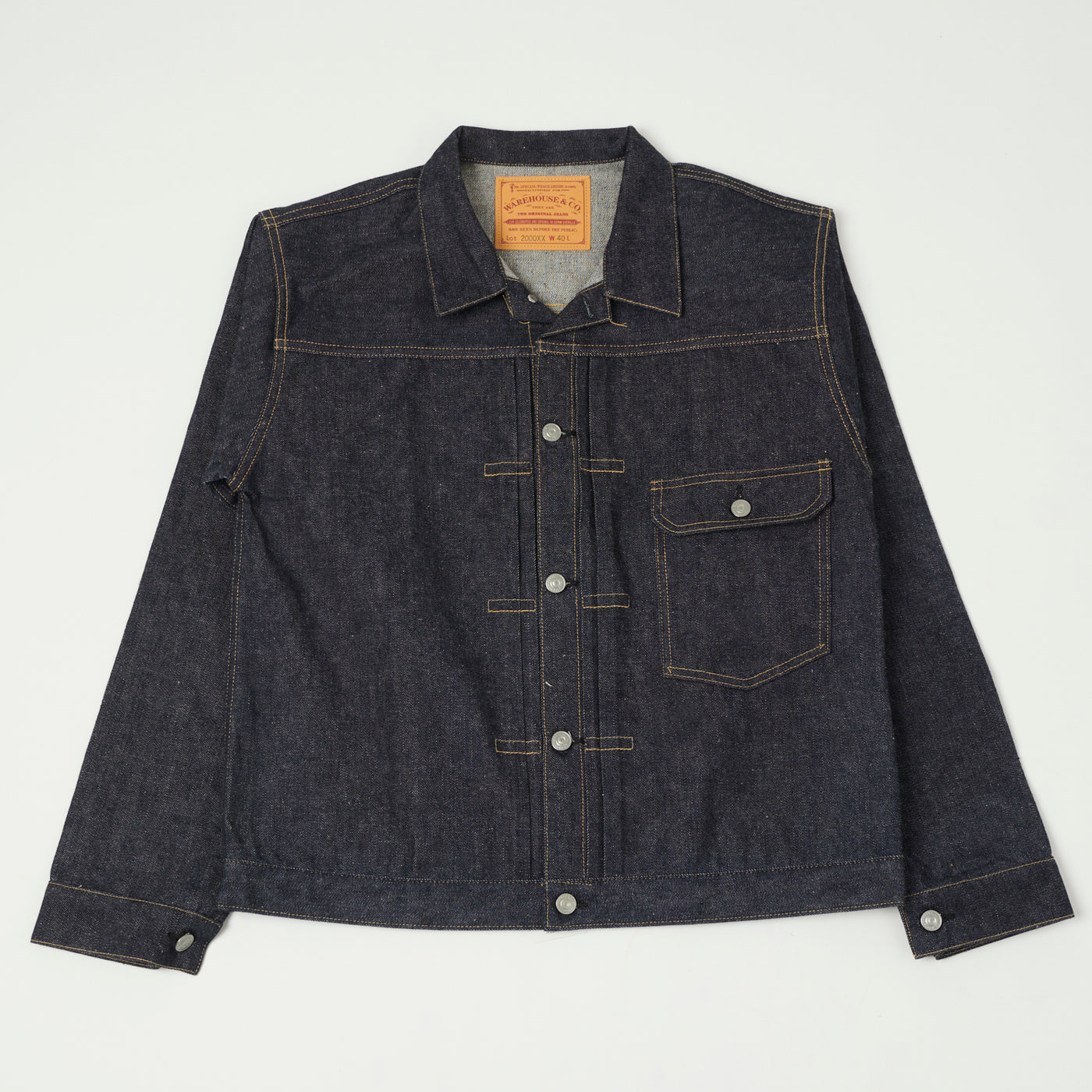 Warehouse & Co 2000XX 'Dead Stock Blue' Type I Denim Jacket - Raw