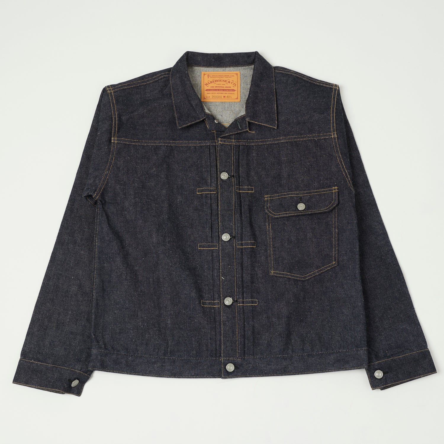 Warehouse & Co 2000XX 'Dead Stock Blue' Type I Denim Jacket - Raw