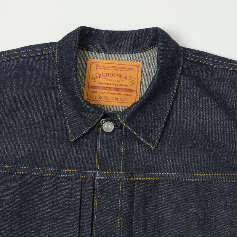 Warehouse S2000XX WWII Type I Denim Jacket - Raw