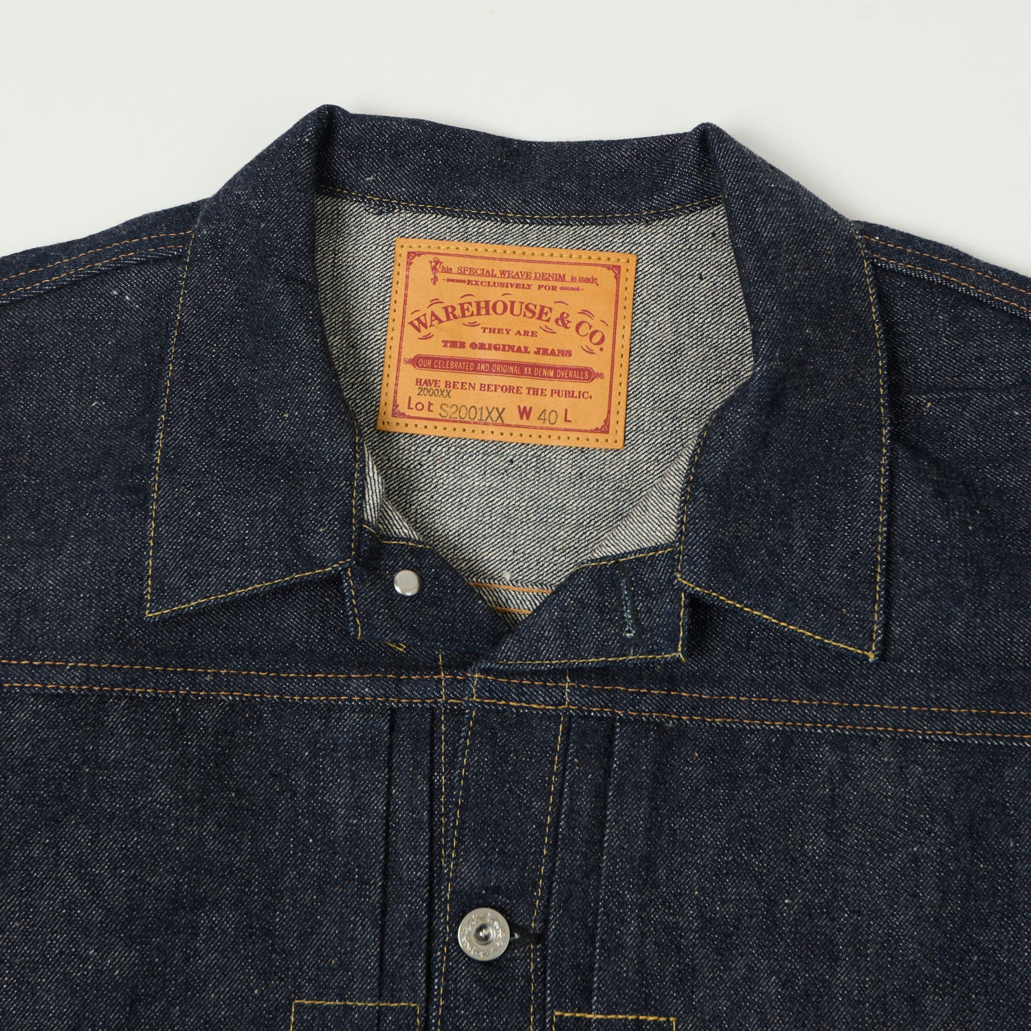Warehouse & Co S2001XX (2000XX) 1946 Model Denim Jacket - Raw