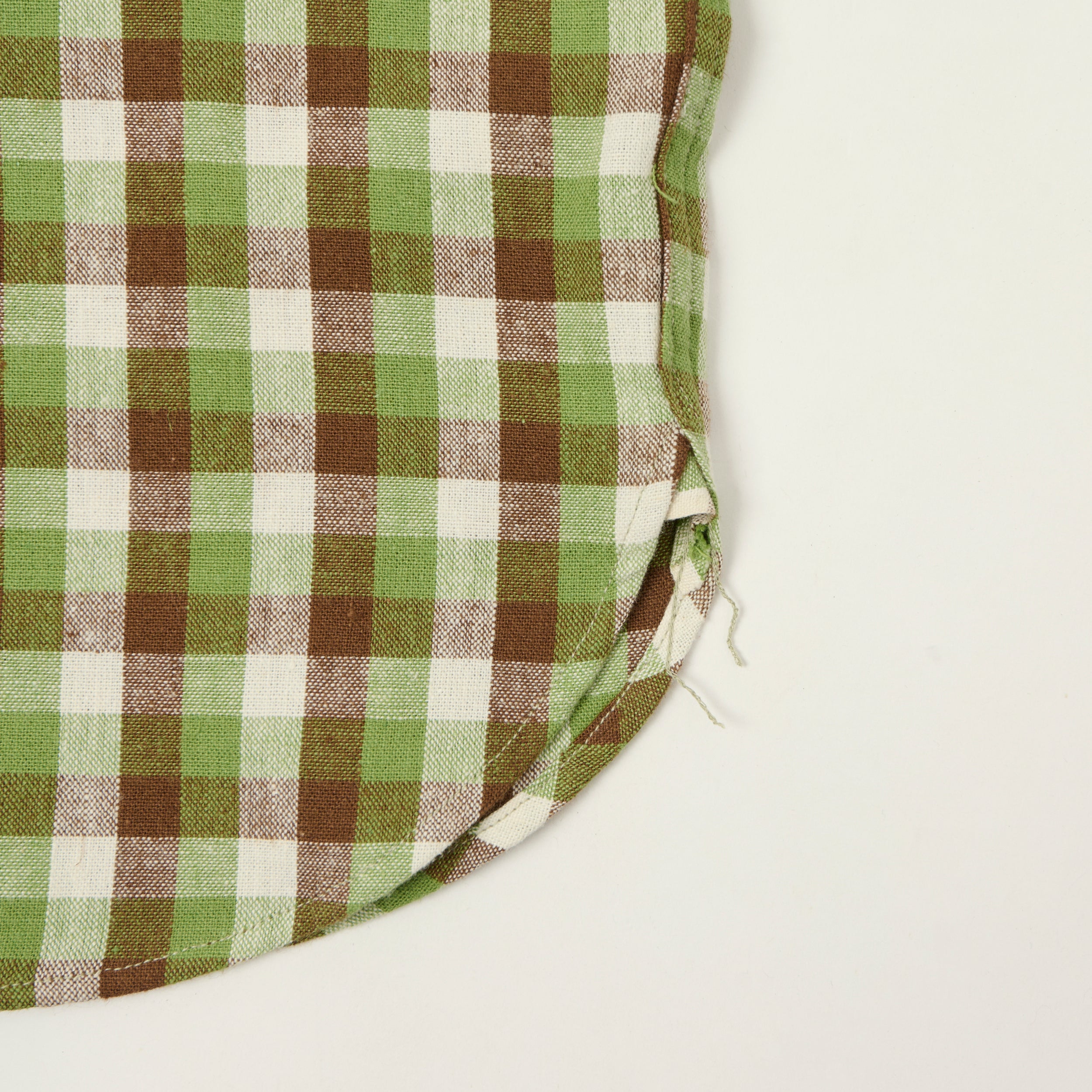 Warehouse & Co 3056 Duck Digger Short Sleeve Check Shirt - Brown/Green