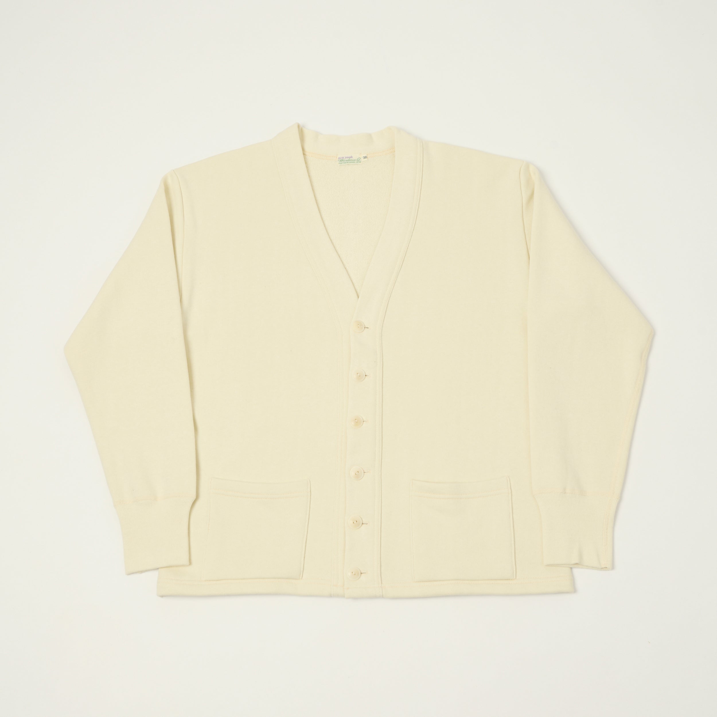 Warehouse & Co 'Duck Digger' 498 Sweat Cardigan - Beige