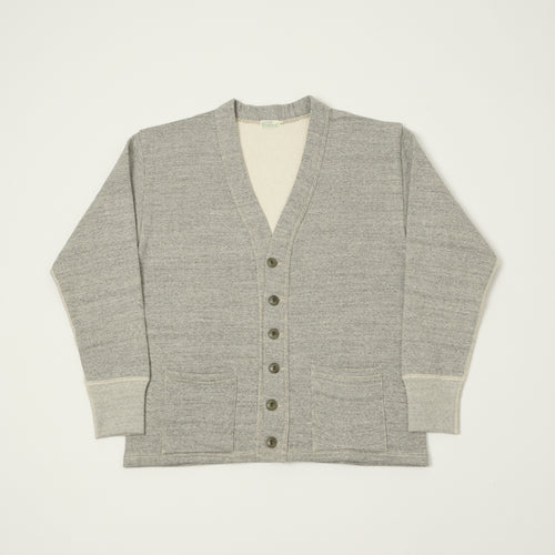 Warehouse & Co 'Duck Digger' 498 Sweat Cardigan - Heather Grey