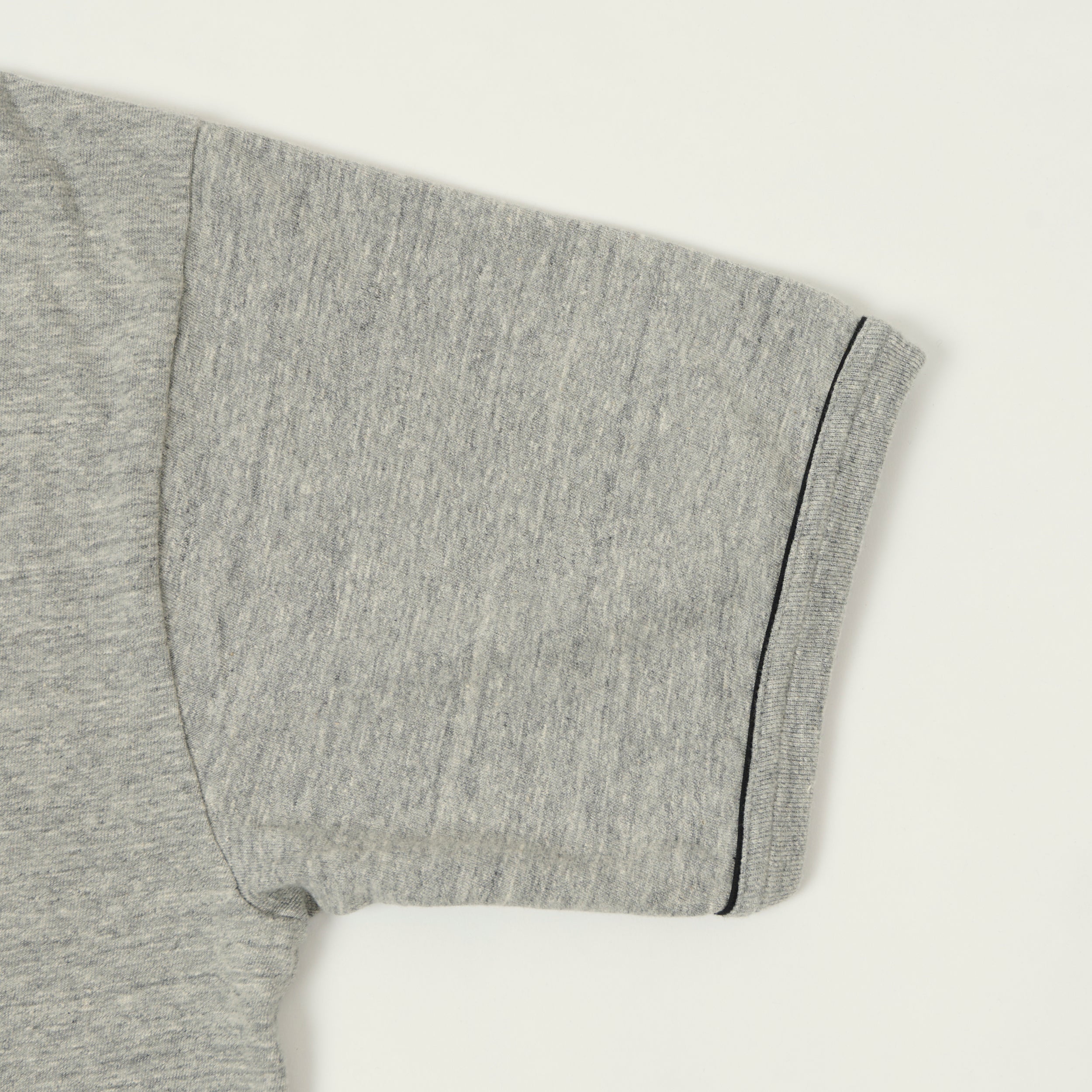 Whitesville 'Brooklyn' Baseball Henley T-Shirt - Heather Grey